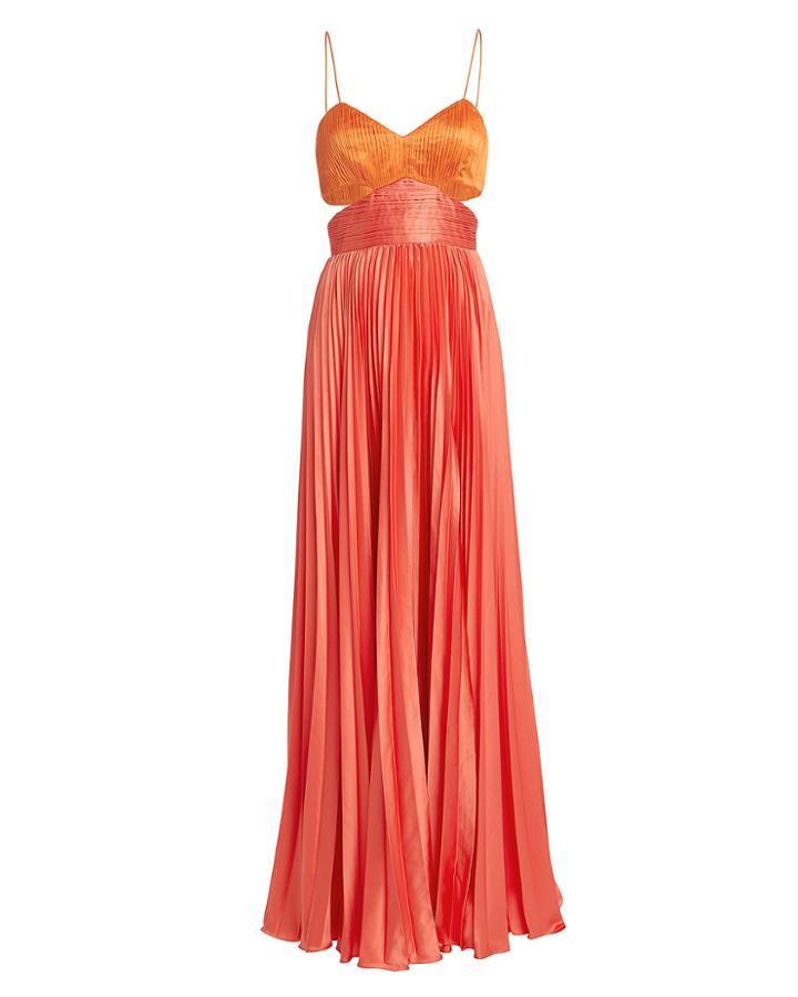 Amur Elodie Gown Coral/orange 4