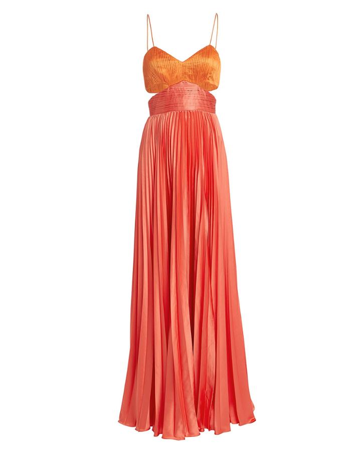 Amur Elodie Gown Coral/orange 4