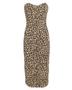 Veronica Beard Liza Leopard Denim Dress Leopard 8