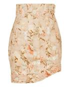 Zimmermann Corselet Floral Mini Skirt