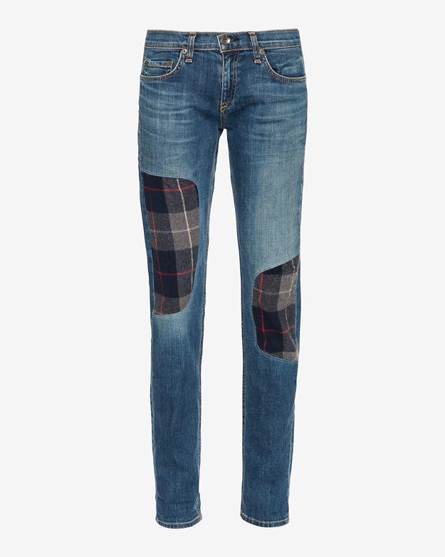 Rag & Bone/jean Dre Plaid Patch Workshop Champs