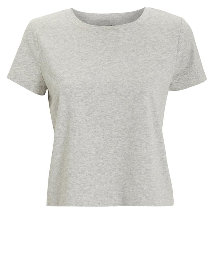 Exclusive For Intermix Intermix Classic Cropped Jersey T-shirt Grey M