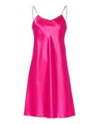 Helmut Lang Zip Strap Pink Slip Dress Pink P