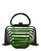 Cult Gaia Lilleth Acrylic Green Fold Top Bag Green 1size