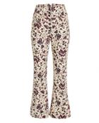 Ulla Johnson Ellis High Waisted Floral Jeans Ivory/red Floral 4