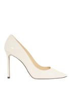 Jimmy Choo Romy White Patent Leather Pumps White 37
