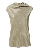 Rick Owens Lilies Lam Mock Neck Top Silver 2 42