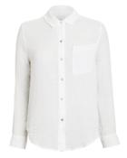 Rails Hadley White Gauze Button Down Shirt White L