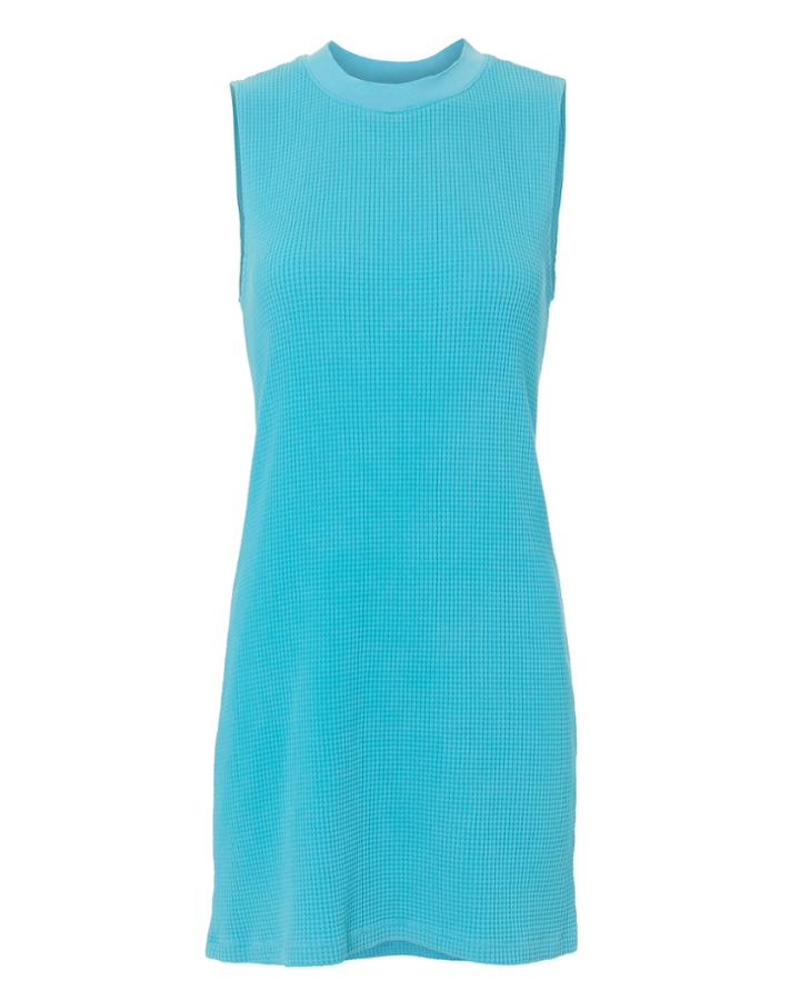 Cotton Citizen The Monaco Thermal Mini Dress Blue-lt P