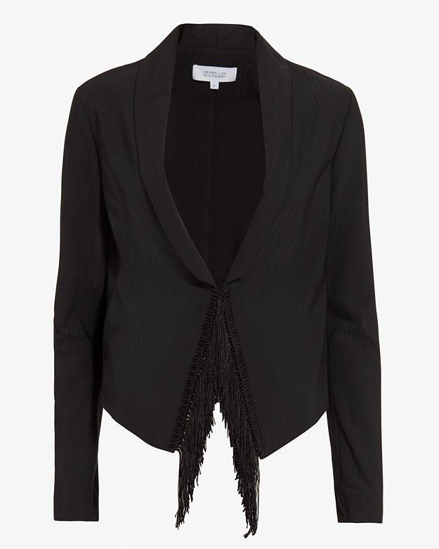 Derek Lam 10 Crosby Fringe Detail Jacket