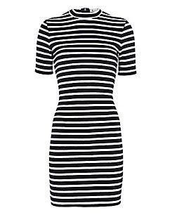 T By Alexander Wang Stripe Velvet Dress