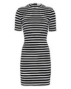 T By Alexander Wang Stripe Velvet Dress