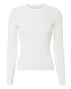 Jonathan Simkhai Staple Detail Knit Top White L