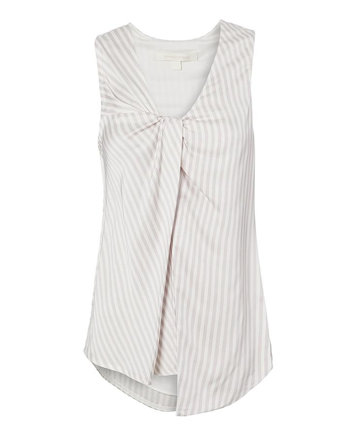 Jonathan Simkhai Stripe Twist Top White S