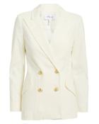 Derek Lam 10 Crosby Rodeo Double-breasted White Blazer White 10