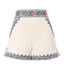 Talitha Zoya Embroidered Shorts