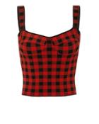 Torn Ronny Kobo Jadie Gingham Crop Top Multi P