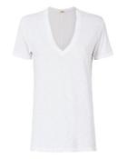 Monrow White Oversized V-neck Tee