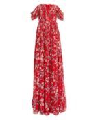 Amur Kayla Off Shoulder Gown Red/floral 2