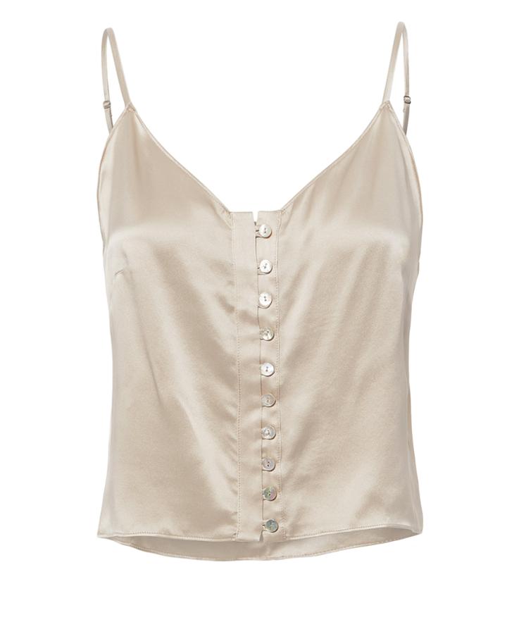 Sablyn Delilah Button Tank Ivory P