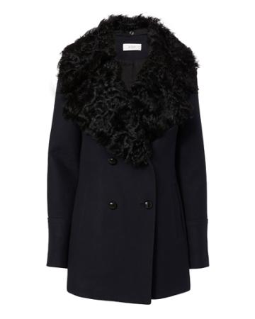 A.l.c. On Duty Wilson Shearling Collar Coat