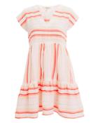 Lem Lem Lemlem Fiesta Stripe Mini Dress White/orange/gold P