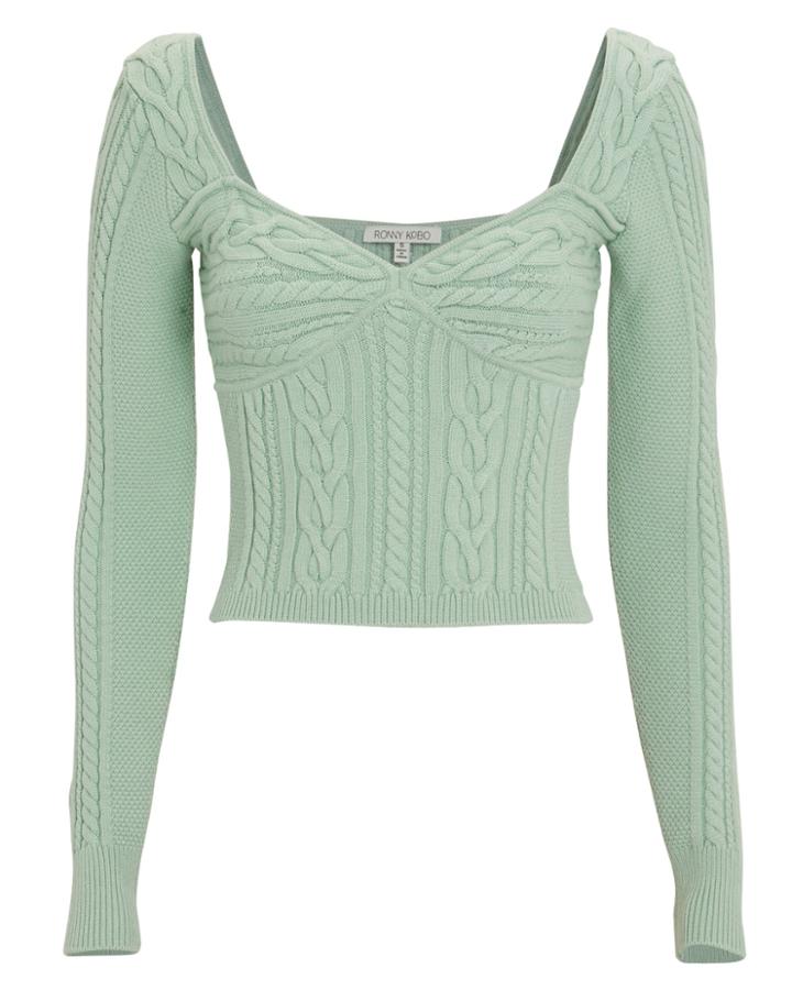 Torn Ronny Kobo Aliza Sweater Green M