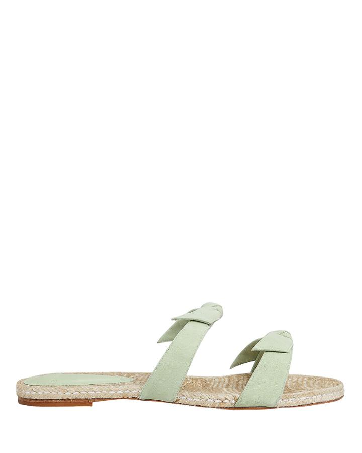 Alexandre Birman Clarita Flat Espadrilles Sandals Mint 37