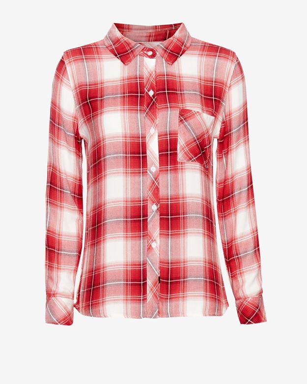 Rails Exclusive Plaid Shirt: Red