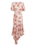 Amur Bettina Floral Asymmetric Dress Blush/floral 8