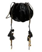 Ulla Johnson Black Velvet Tassel Bag Black 1size
