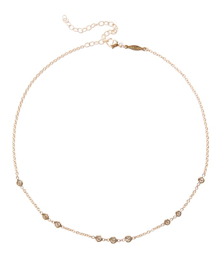 Jacquie Aiche 1x2x3 Diamond Choker Necklace