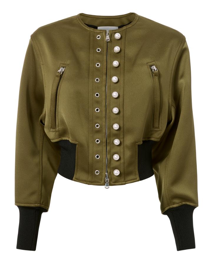 3.1 Phillip Lim Dark Pearl Bomber Jacket