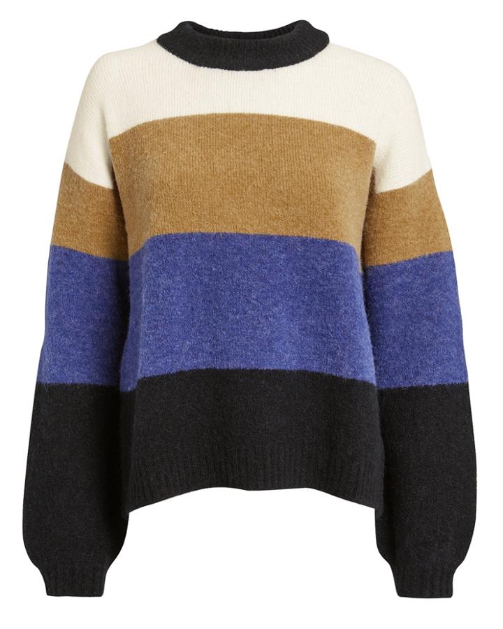 Rails Sylvie Colorblock Sweater White/black/blue L