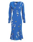 Exclusive For Intermix Intermix Mariabella Dress Blue/floral 6