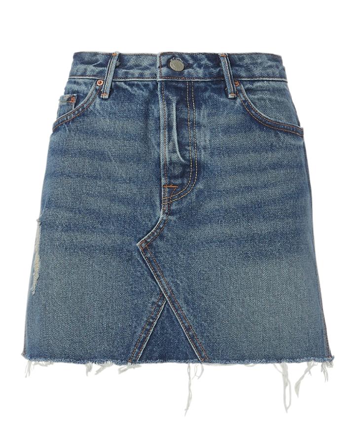 Grlfrnd Eva Denim Skirt Denim 25