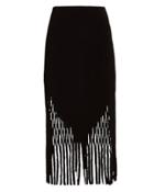Dion Lee Lory Perforated Bonded Crepe Skirt Black 6