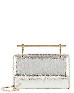 M2malletier Fabricca Metallic Textured Gold Mini Bag