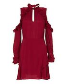 Iro Hanie Ruffle Cold Shoulder Dress