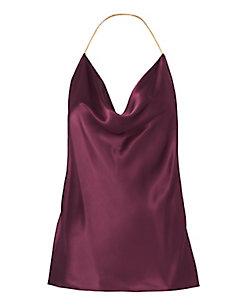 Intermix Cushnie Et Ochs Chain Detail Silk Charmeuse Top
