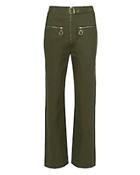 Self-portrait Zip Front Straight Leg Trousers