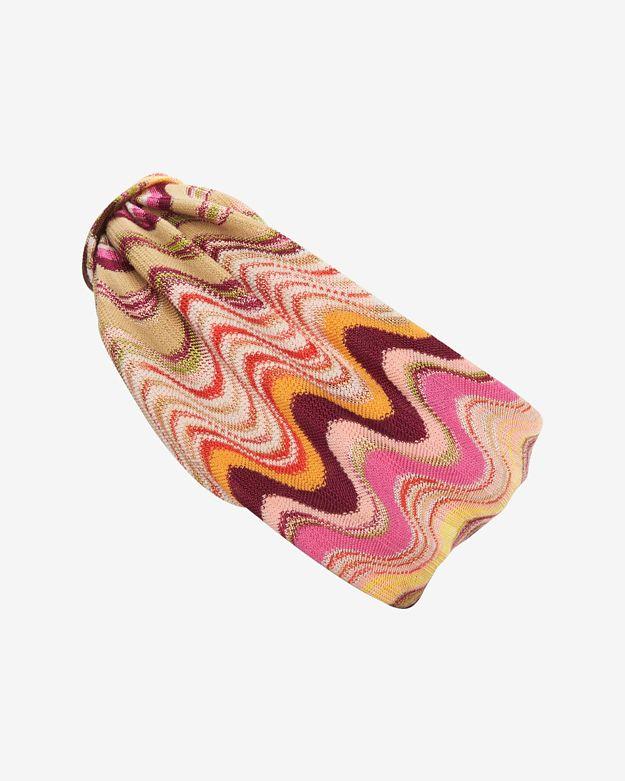 Missoni Zig Zag Knit Wide Headband: Pink