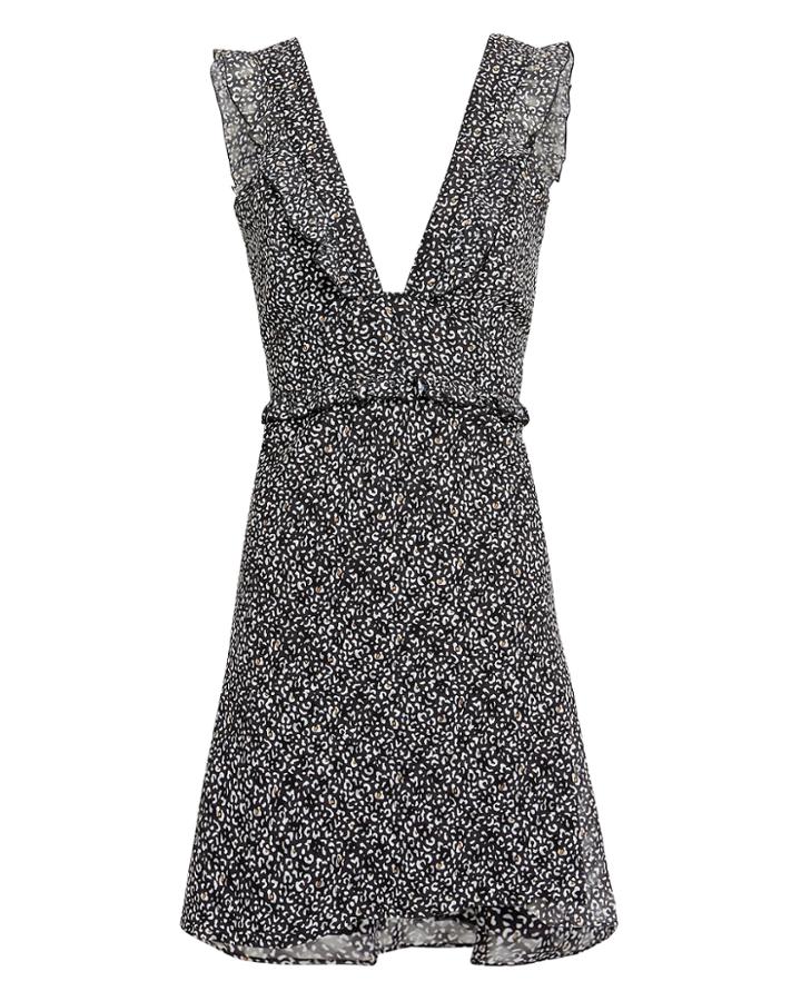 The East Order Blake Mini Dress Black/white P