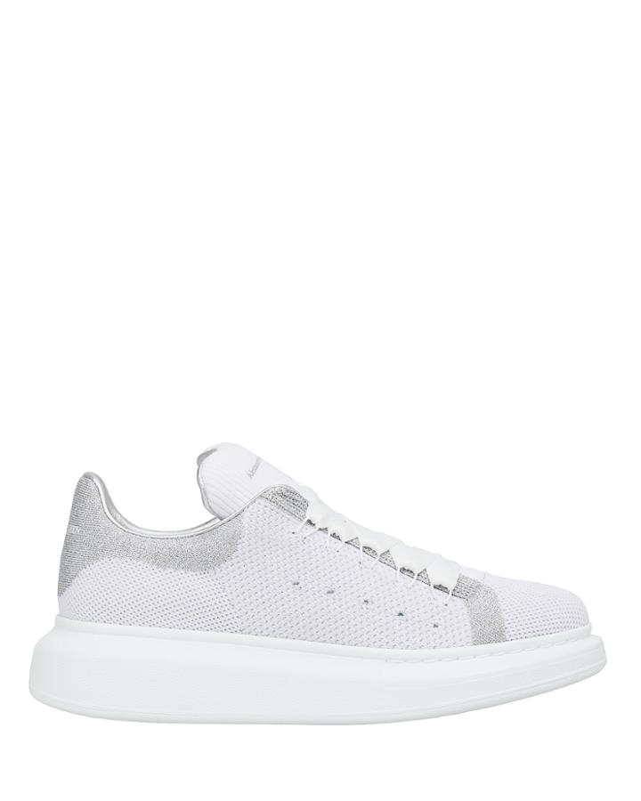 Alexander Mcqueen Silver Platform Sneakers Silver 36