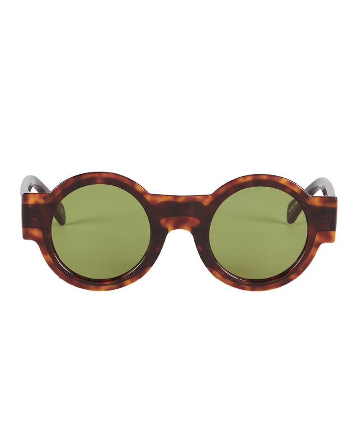 Kaleos Caster Round Sunglasses Brown 1size