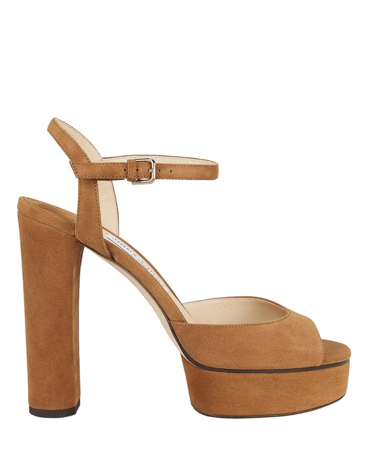 Jimmy Choo Peachy 125 Sandals Brown 39.5