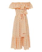Lisa Marie Fernandez Mira Eyelet Dress Orange 1