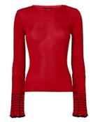 Exclusive For Intermix Shannon Pleated Bell Sleeve Top