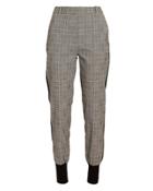 3.1 Phillip Lim Checked Wool Jogger Pants Blk/wht Zero