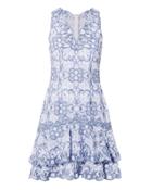 Jonathan Simkhai Scalloped Embroidered Mini Dress Blue-lt 2